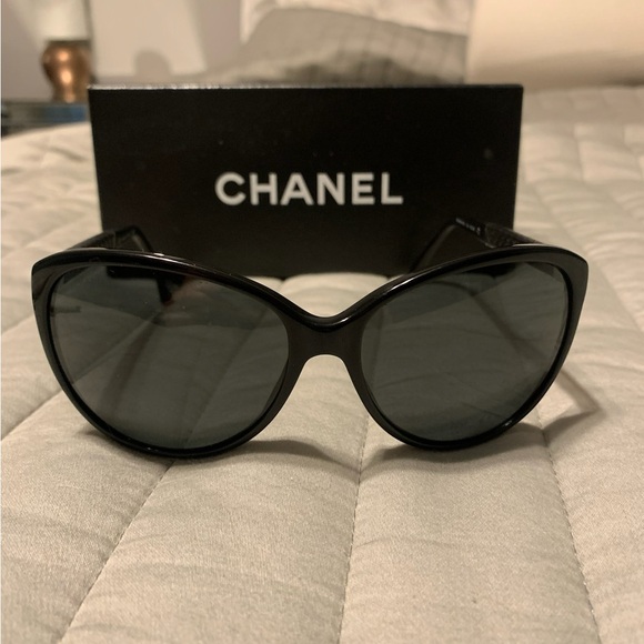 Chanel 5225-Q CC Authentic Quilted Interchangeable Sunglasses Sunglasses - Picture 2 of 9
